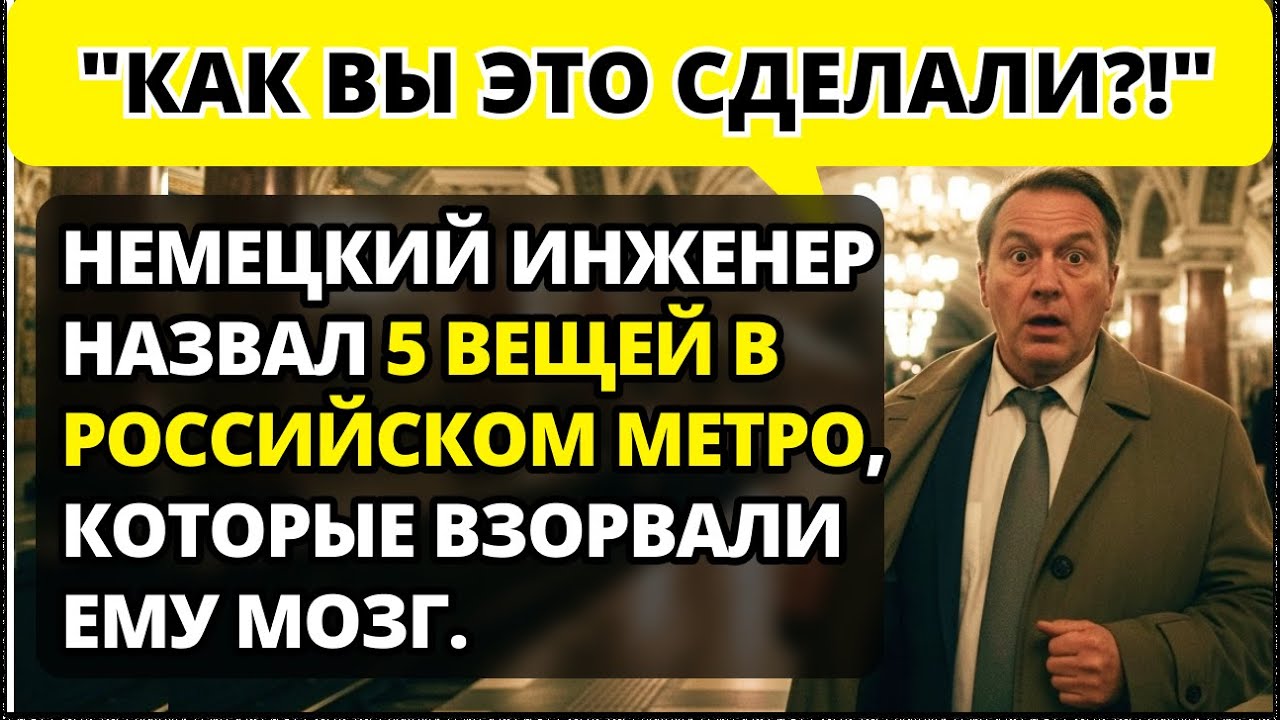 Инженер из Германии был в ШОКЕ от Российского метро и как оно работает!