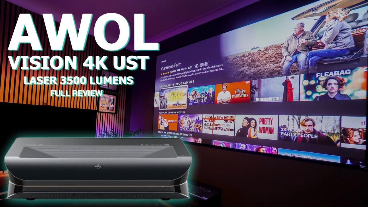 AWOL Vision 80''-150'' 4K 3D Triple Laser Projector LTV-3500 Pro