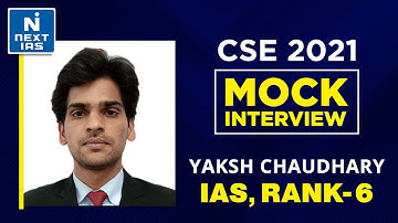 Yaksh Chaudhary Rank 6 UPSC Topper