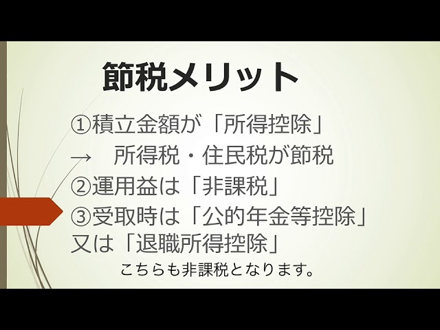 イデコ　個人型確定拠出年金（動画）
