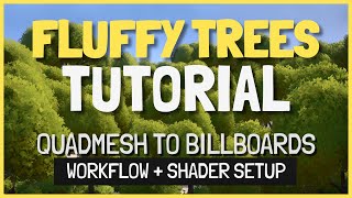 Fluffy stylized trees tutorial, using quadmesh-to-billboards shader in Unity screenshot 5