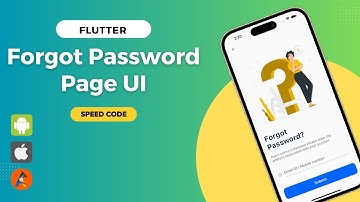 Flutter Forgot Password Page UI |  Speed Code