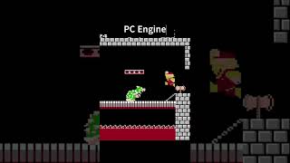 Evolution Of Mario Destroying The Bridge In Super Mario Bros.1