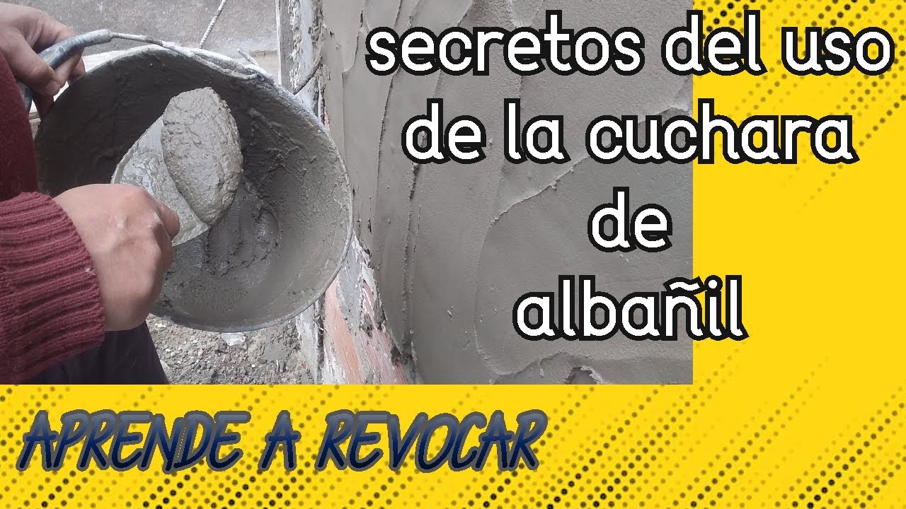 COMO USAR LA  CUCHARA DE ALBAÑIL // para principiantes💥