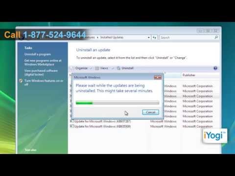 How to uninstall Internet Explorer® 8 in Windows® Vista