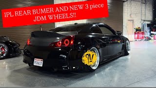G37 Build Gets New JDM WHEELS & IPL REAR BUMPER