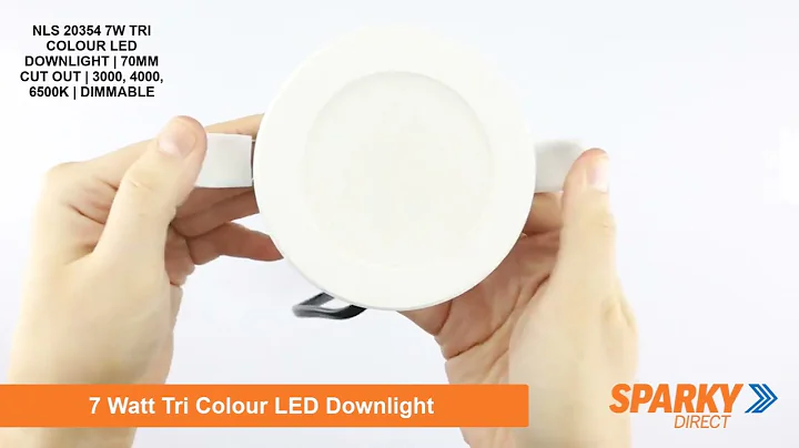 7W TRI COLOUR LED DOWNLIGHT | 70MM CUT OUT | 3000, 4000, 6500K | DIMMABLE | NLS 20354