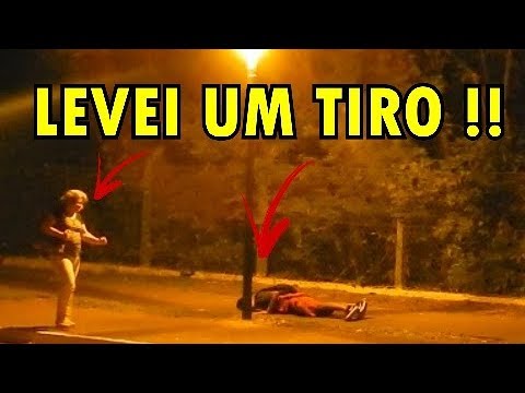 LEVEI UM TIRO!! DEU POLICÍA!! (PEGADINHA) - YouTube