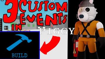 3 CUSTOM EVENTS (Space Pod/Water Drainer) in PIGGY BUILD MODE -Roblox //150 video special//