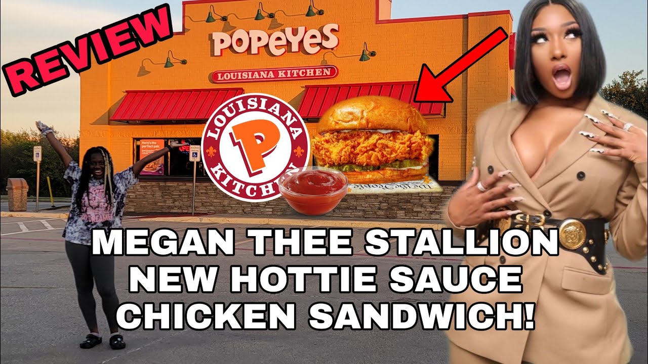 POPEYES Megan Thee Stallion NEW Hottie Sauce Chicken Sandwich REVIEW 