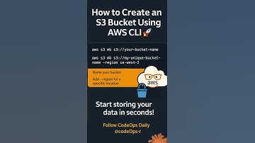 How to Create an S3 Bucket Using AWS CLI 🚀