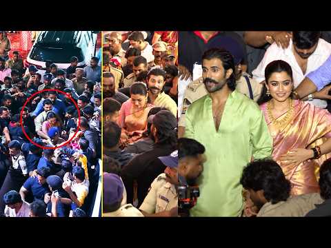 Vijay Deverakonda & Rashmika Mandanna Mobbed by Fans at Vijayawada Utsav 2026 | #ranabaali