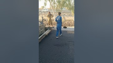 How to place Asphalt base course?   Flexible pavement Road with paver machine,Tandum Roller and PTR.