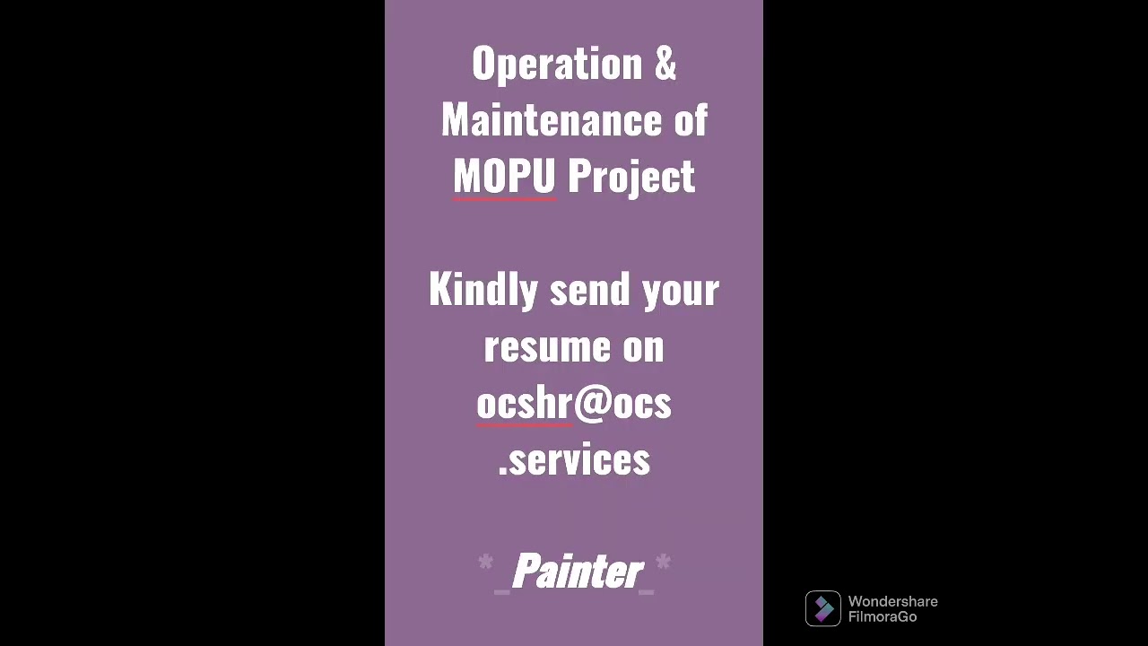 Mobile Offshore Drilling Units (MODU) Hiring for offshore Painter