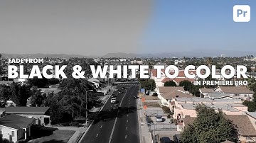 How to Fade from Black & White to Color in Premiere Pro | Easy & Fast Tutorial
