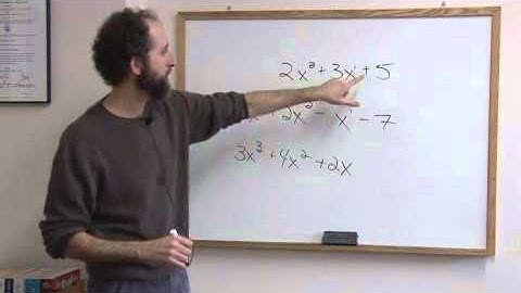 How to Add Polynomials
