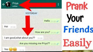 how to prank on girlfriend fake chat| fake girlfriend prank |fake chat use tutorial |make fake chat😂 screenshot 4