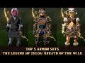 The Legend of Zelda: Breath of the Wild - Top 5 Armor Sets & How to Get Them! | RasouliPlays