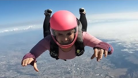 Fun two way with the #SkydivingBarbie!