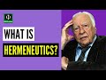 What is Hermeneutics? (See link below for Works and Key Concepts of Hans-Georg Gadamer)