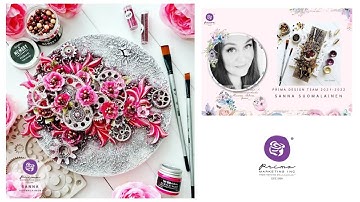 BEAUTY OF BEGINNINGS - Mixed Media Canvas by Sanna Suomalainen