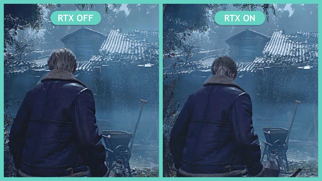 Resident Evil 4 Remake Chainsaw Demo RTX OFF vs RTX ON YouTube