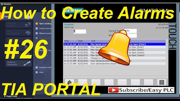 How to create alarms in WinCC TIA Portal || How to program KTP 600 || WINCC tutorials for beginners.