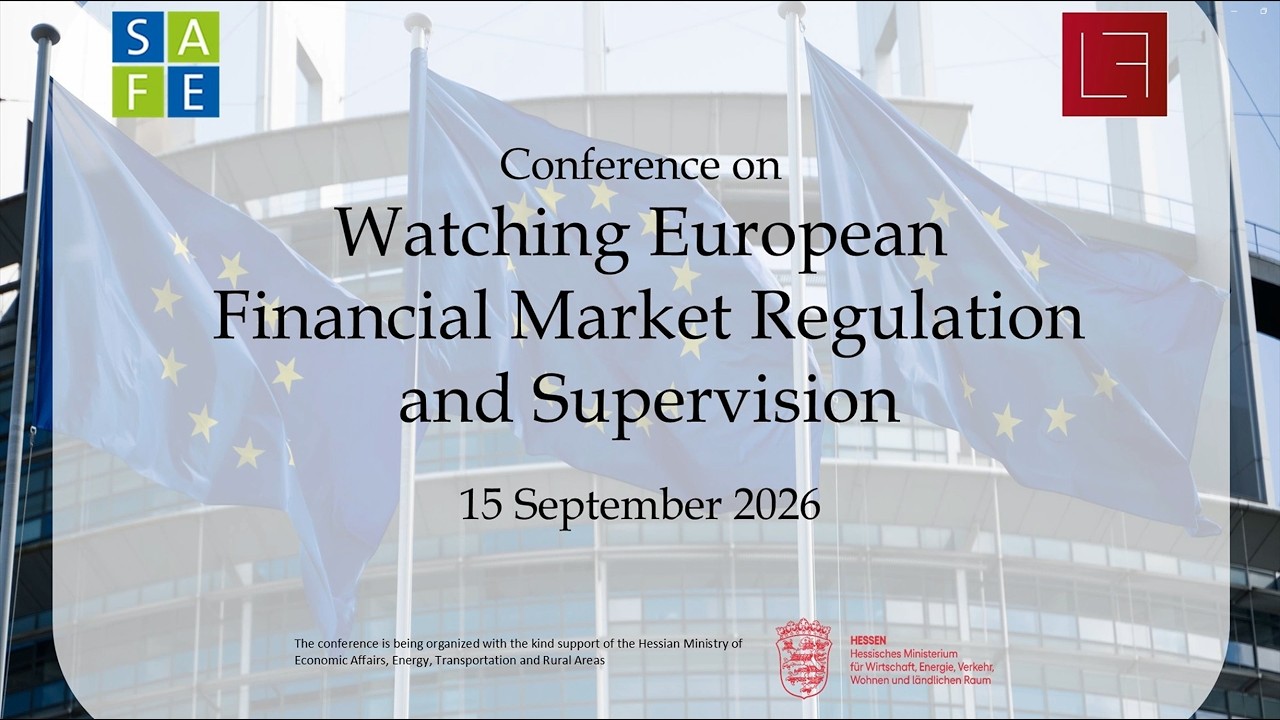 Panel 1: Integration of European Banking Markets (and beyond?)