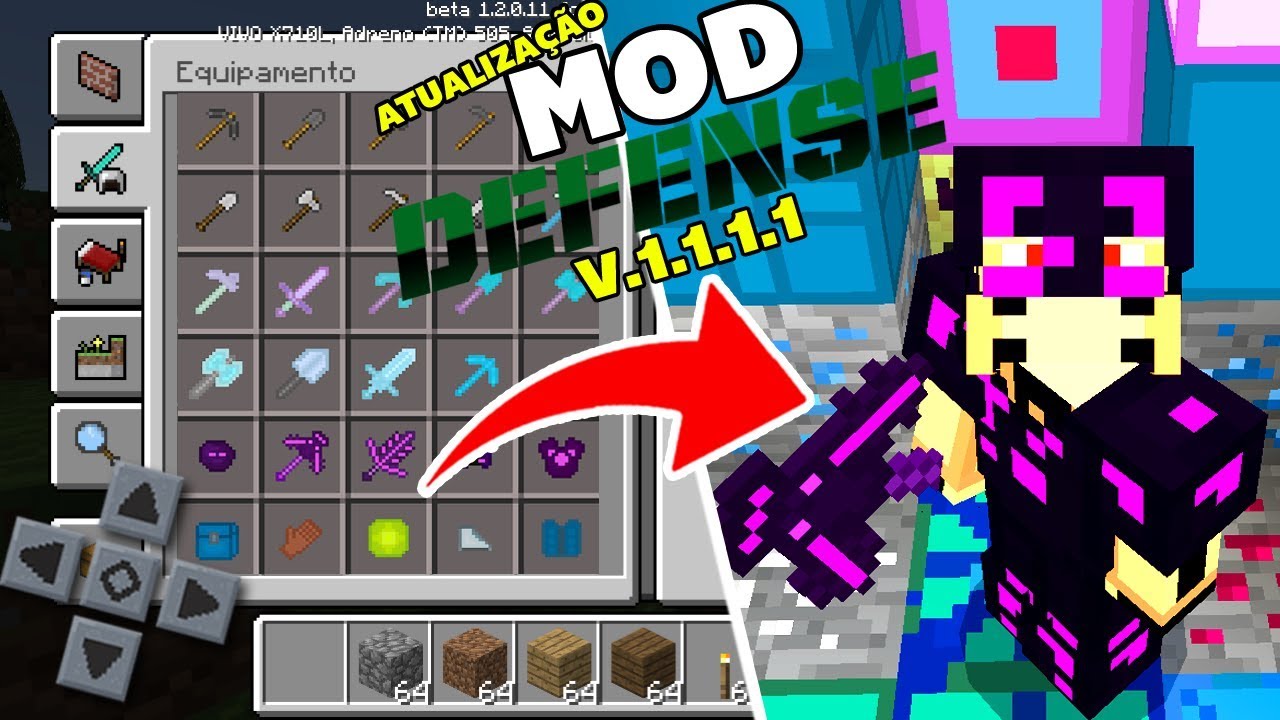 infantile systemic hyalinosis SAIU! ATUALIZAÇÃO MOD DEFENSE ESPADAS, ARMADURAS, MINÉRIOS, MOBS E BLOCOS MINECRAFT POCKET EDITION !