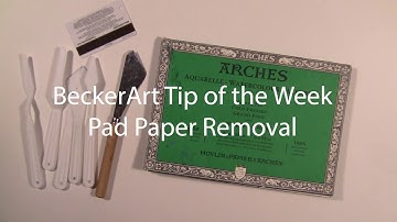 BeckerArt Watercolor Pad Tip of the Week