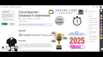 [NEW2025] Cloud Spanner - Database Fundamentals || #GSP1048 || #qwiklabs || Google Cloud Arcade 2025