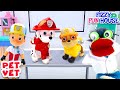 Fizzy The Pet Vet Helps Paw Patrol Puppies On A Halloween Mission | Fun Videos For Kids