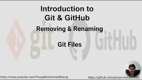 Git Intro: Removing & Renaming Git Files