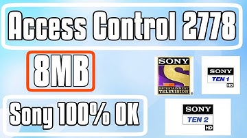 Access Control 2778||8MB New Software||Sony 100% ok||Crazy Receivers