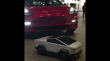 Cybertruck At The Tesla Dealership 