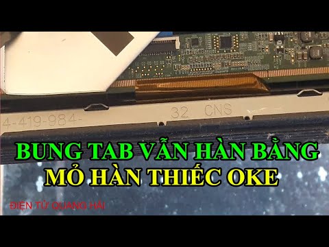 Video Hướng dẫn cách hàn lại tab màn hình led bị bung ra... - youtube