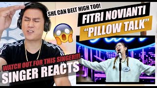 FITRI NOVIANTI - PILLOW TALK (Indonesian Idol 2020) | SINGER REACTION
