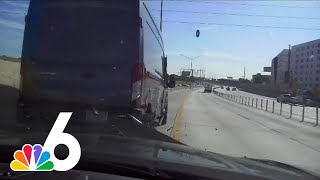 Wild dashcam video shows high-speed chase of stolen Amazon van on I-95