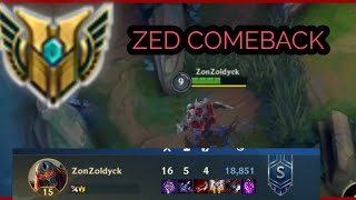 Zed Mastery 7 Wreck The Enemy Team Zed Gameplay 3 Wild Rift Gameplay Zon Zoldyck