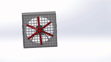 Quạt thông gió hướng trục trong solidworks