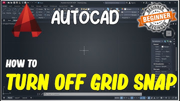 AutoCAD How To Turn Off Grid Snap