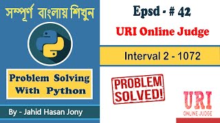 Problem Solving With Python - URI Online Judge 1072 [ INTERVAL 2 ]
