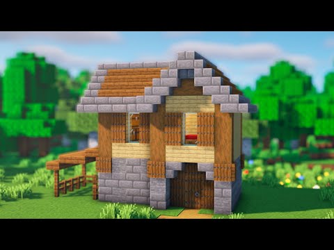 CASA COM MADEIRA DE CEREJEIRA ( FOFINHA) - MINECRAFT TUTORIAL