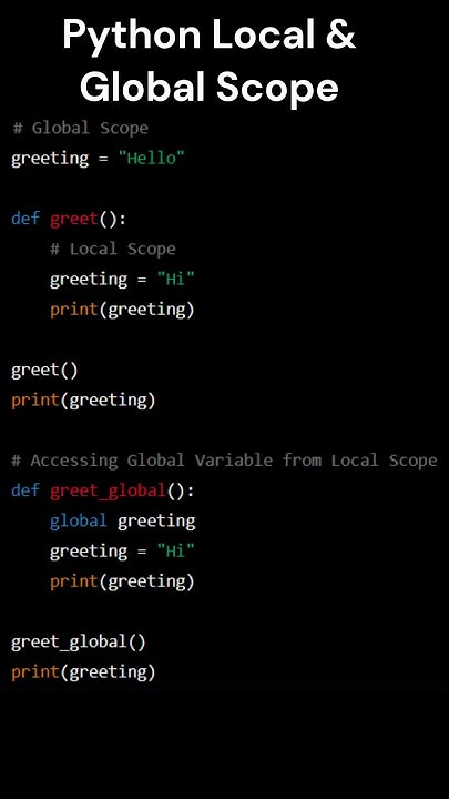 Python local & global scope - YouTube