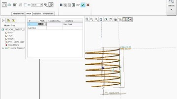 Creo Tutorial #4: Helical Sweep