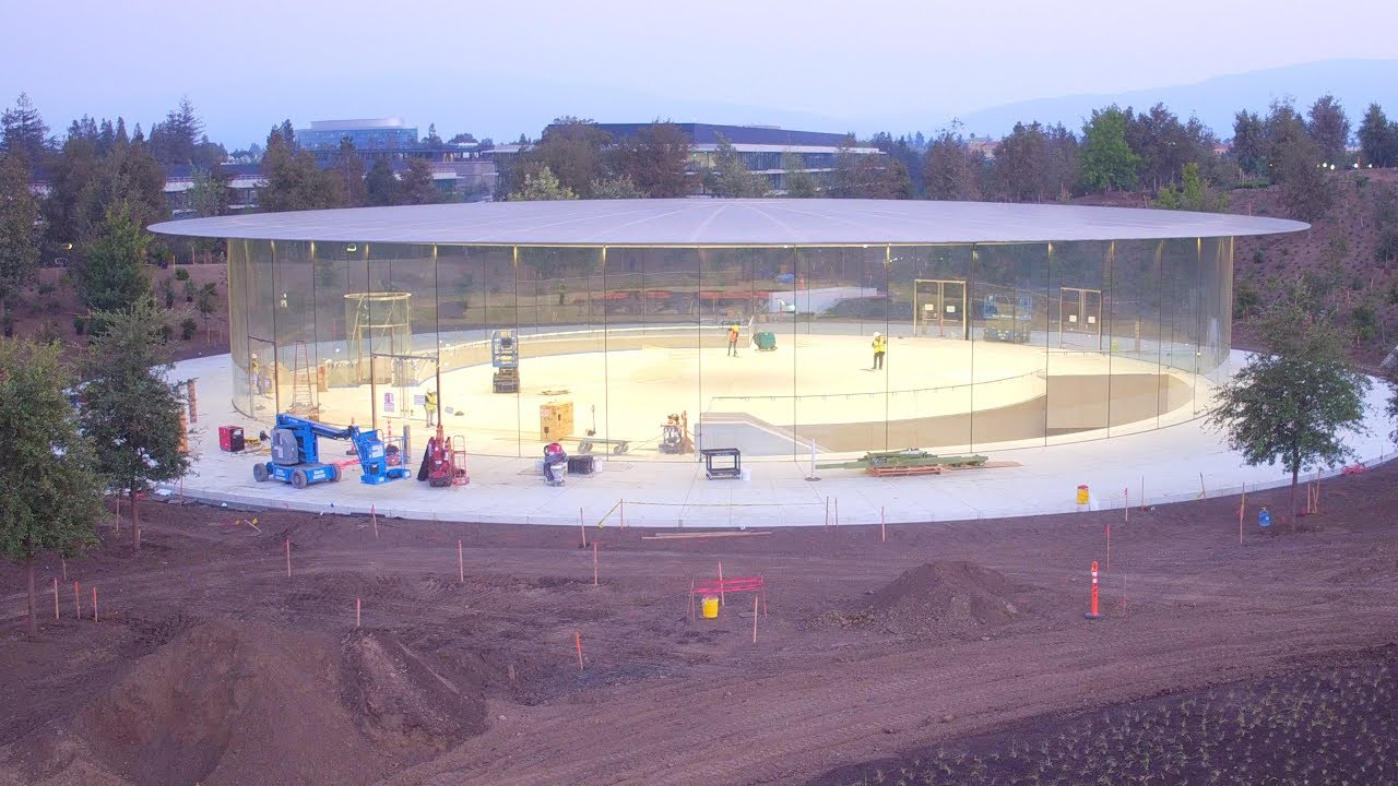 APPLE PARK: Late August 2017 Construction Update