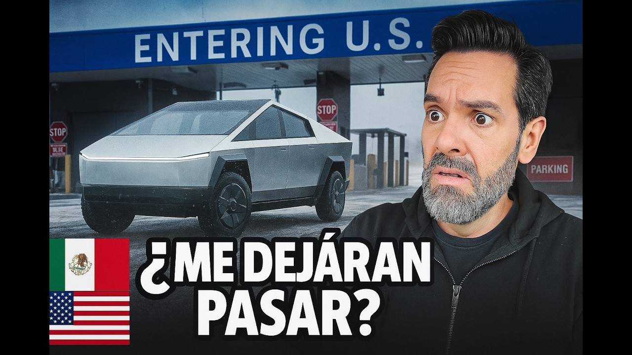 Roadtrip cruzando la frontera de México a Estados Unidos en un Tesla Cybertruck - 2do día de viaje
