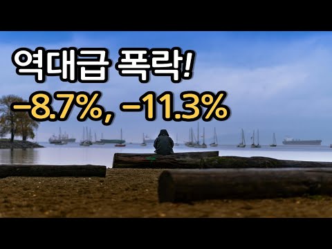 역대급 급락! 코스피 코스닥 -8.7, -11.3% 폭락 24년 8월 5일 검은월요일