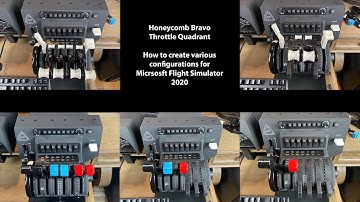 (MSFS 2020) Honeycomb Bravo Throttle Quadrant 5 Configurations.
