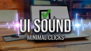 Minimal UI Click System – Clean Interface Buttons, Toggles & Navigation Sounds